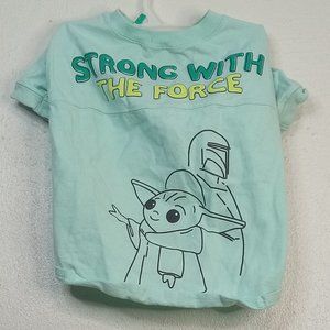 Disney Dog  Baby Yoda And Mandalorian Strong With The Force, Green, Size L